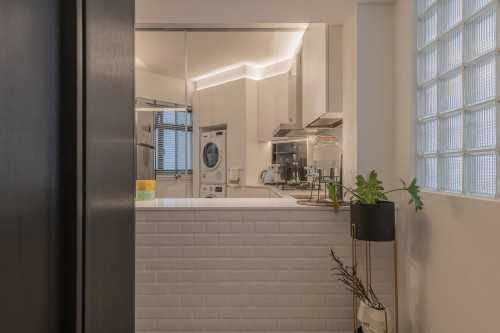 Vintage Kitchen at Resale Apartment at Bedok North (Contemporary Vintage)