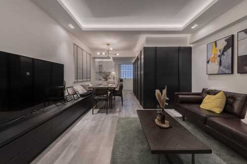 Vintage Living Room at Resale Apartment at Bedok North (Contemporary Vintage)