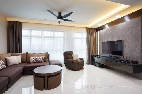 Modern Living Room at Yishun | Angsana Breeze