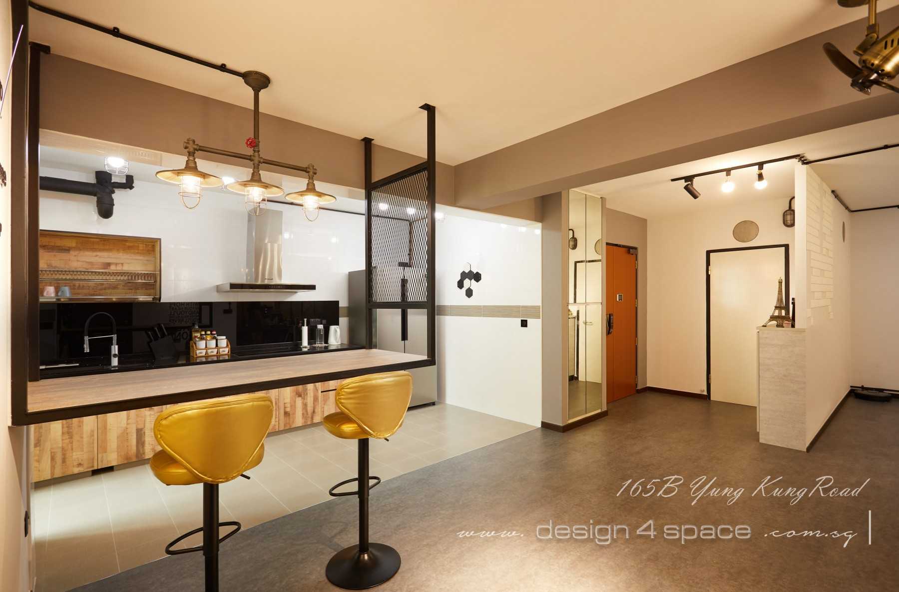 Industrial Kitchen with Vinyl Flooring and Homogeneous Tiles