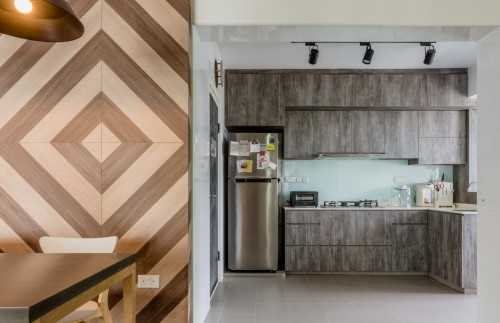 Modern Kitchen at Chua Chu Kang 4 ROOM BTO