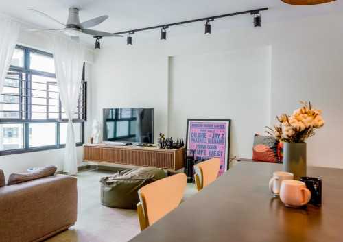 Modern Living Room at Chua Chu Kang 4 ROOM BTO