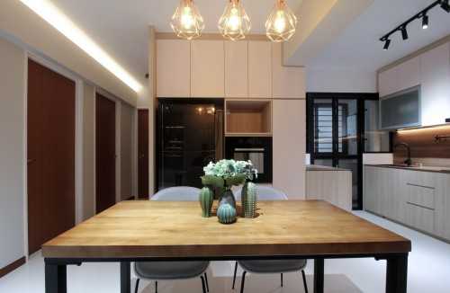 Contemporary Dining Room at Tampines Street 61