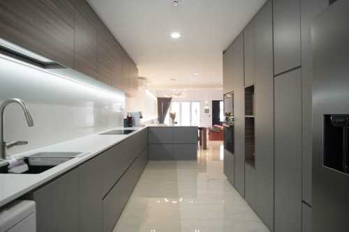 Modern Kitchen at Landed House at Countryside Place (Modern Minimalist)