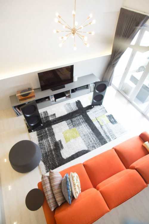 Modern Living Room at Landed House at Countryside Place (Modern Minimalist)