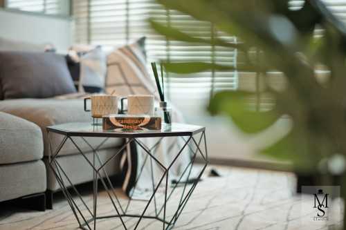 Scandinavian Living Room at West Edge