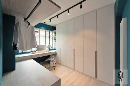 Scandinavian Walk-in Wardrobe at West Edge