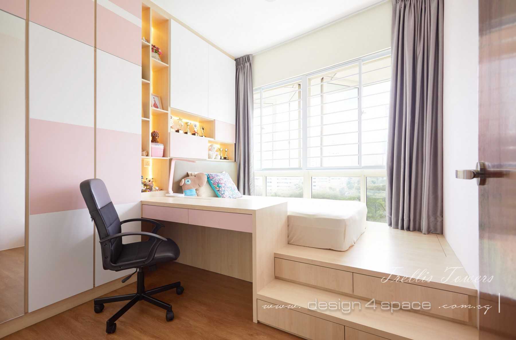 Contemporary Bedroom with Sideboard and Queen Bed