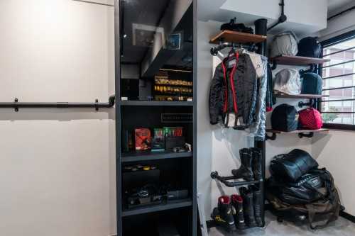 Industrial Living Room at 120 Bedok North St 2