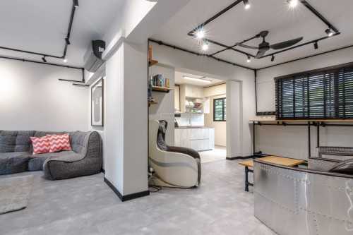 Industrial Dining Room at 120 Bedok North St 2