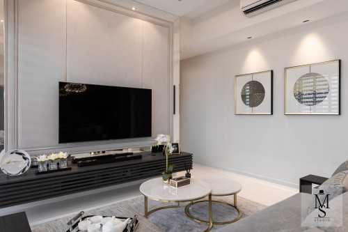 Contemporary Living Room at Tre Residence