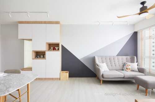 Scandinavian Living Room at Bukit Batok | West Terra