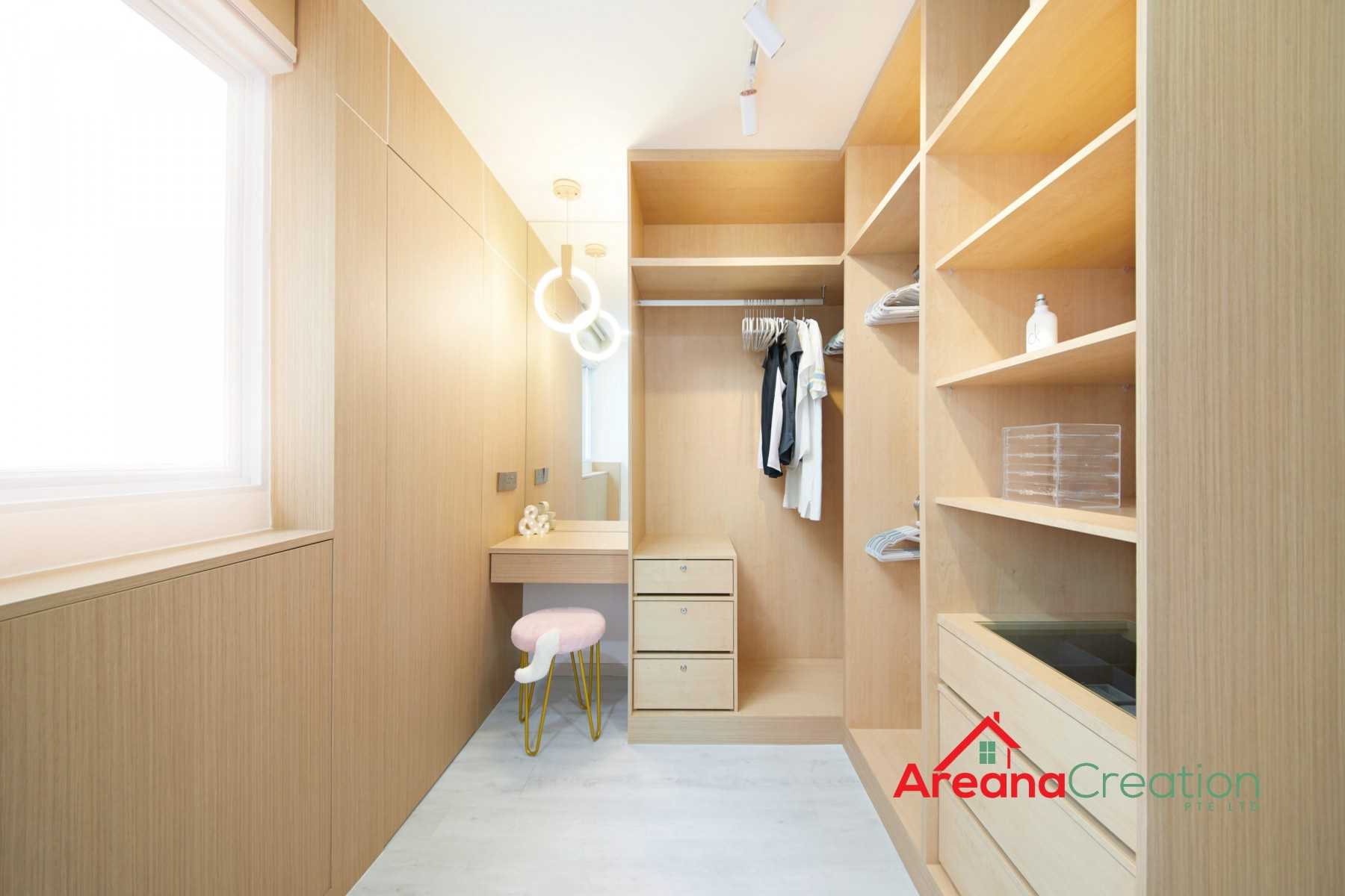 Modern Bedroom with Wardrobe and Flooring