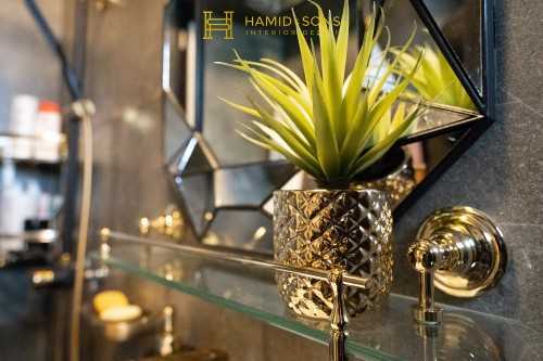 Eclectic Bathroom at Dark Bohemian Black & Gold 683C Choa Chu Kang Crescent