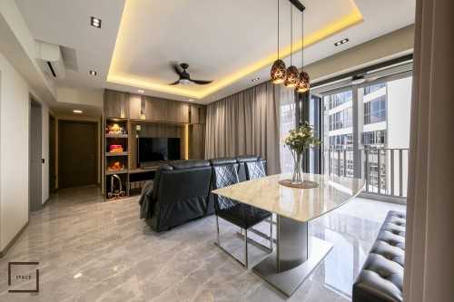 Modern Living Room at NORTHWAVE 3-ROOM CONDO