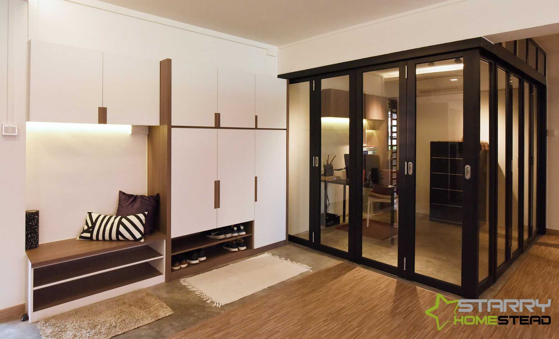 Industrial Entryway with Settee and Sofa