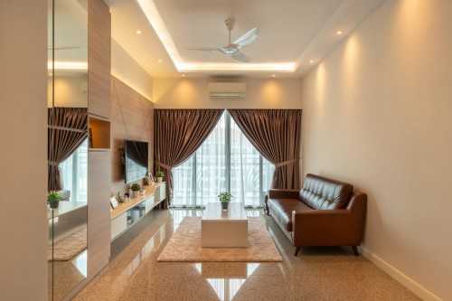 Minimalist Living Room at Hill Brooks @ 88
