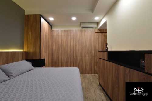 Modern Bedroom at Ecopolitan condo