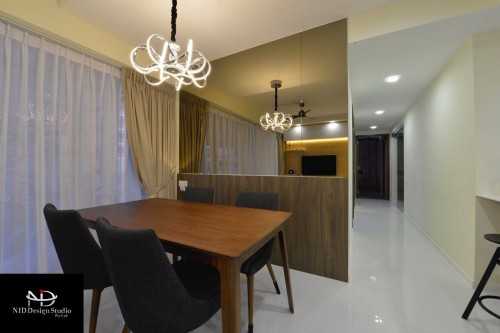 Modern Dining Room at Ecopolitan condo