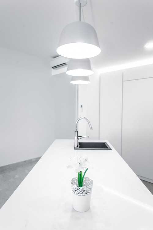 Minimalist Dining Room at Maplewood