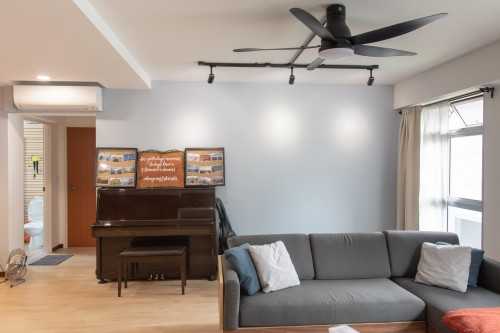Modern Living Room at West Ridges