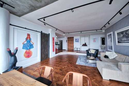 Contemporary Living Room at Jaya Tower