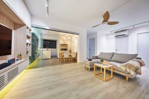 Scandinavian Living Room at Potong Pasir Ave 1