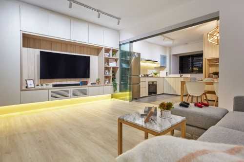 Scandinavian Living Room at Potong Pasir Ave 1