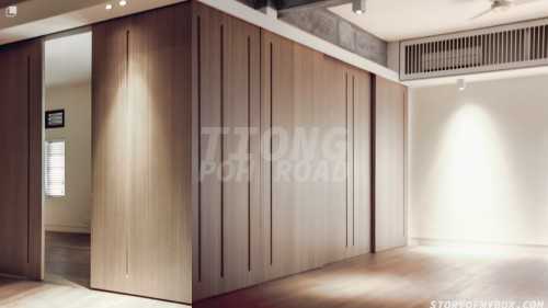 Minimalist Living Room at 74 Tiong Poh Road