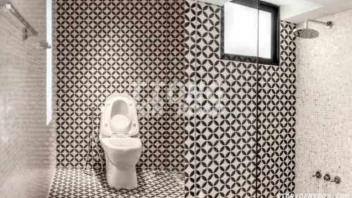 Minimalist Bathroom at 74 Tiong Poh Road
