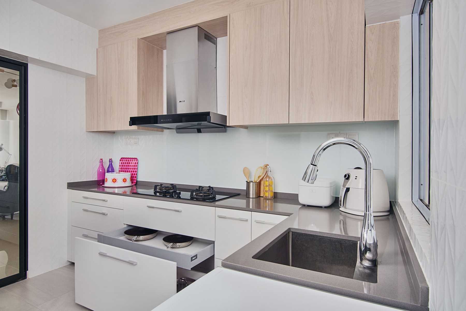 Modern Kitchen with Countertop and Cupboard