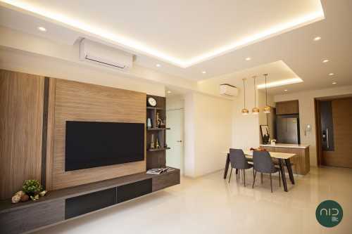 Modern Living Room at Kovan Melody