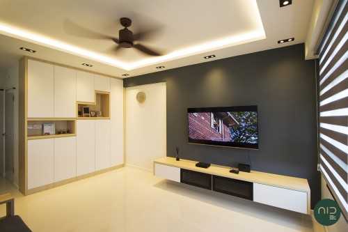 Scandinavian Living Room at Tampines Green Ridges