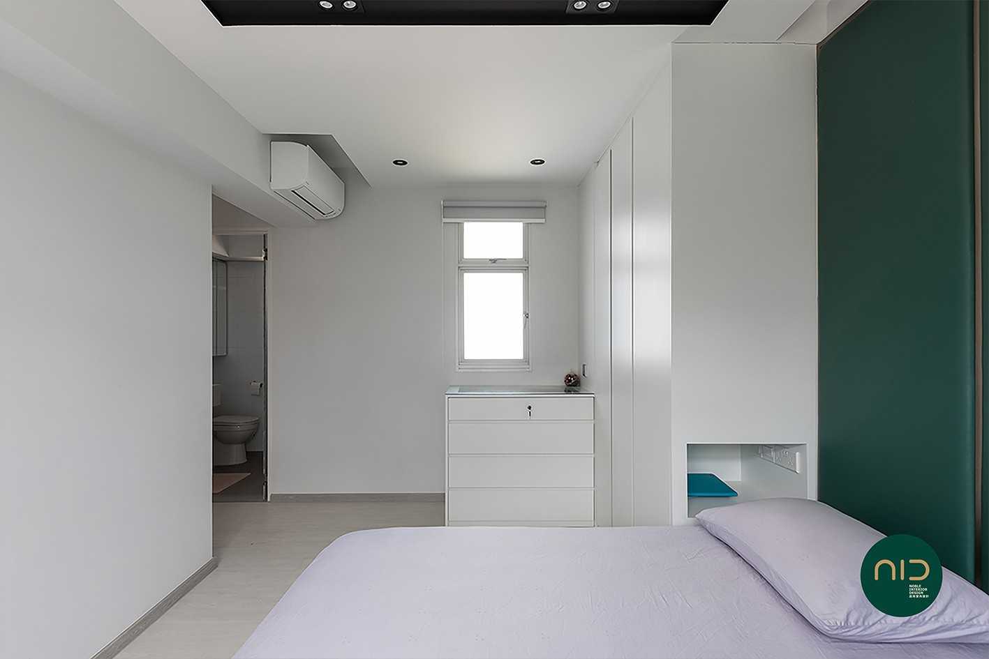 Modern Bedroom with Wardrobe and Built-in Bed