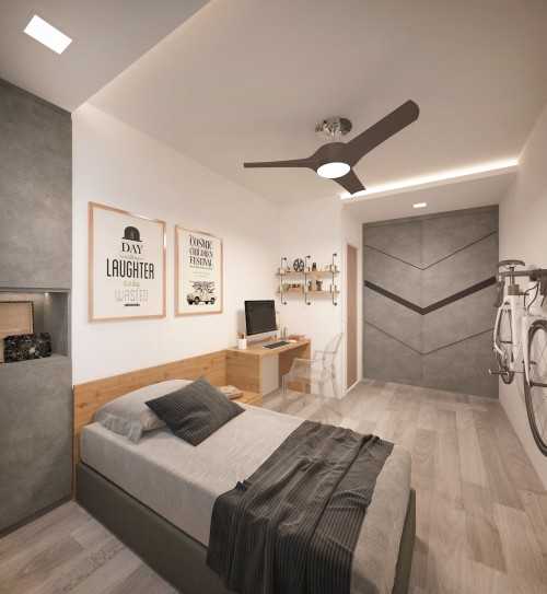 Minimalist Bedroom at 30 Cassia Crescent