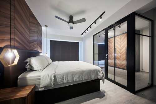Modern Bedroom at Punggol Bayview
