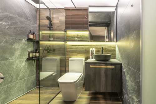 Contemporary Bathroom at Project L & C