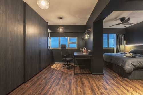 Contemporary Bedroom at Project L & C