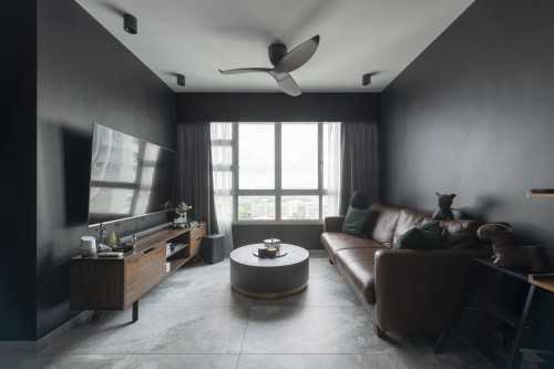 Contemporary Living Room at Project L & C