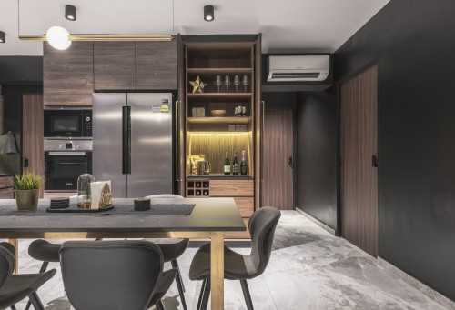 Contemporary Dining Room at Project L & C