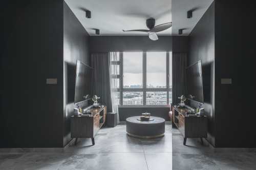 Contemporary Living Room at Project L & C
