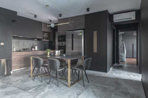 Contemporary Dining Room at Project L & C