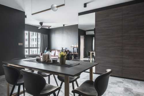 Contemporary Dining Room at Project L & C