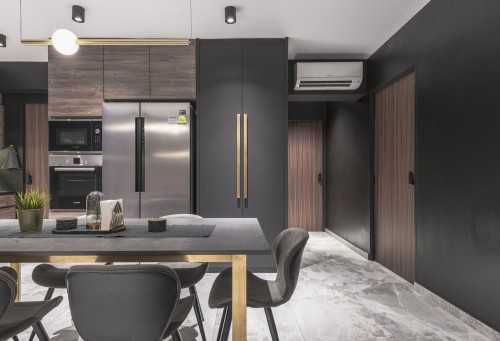 Contemporary Dining Room at Project L & C