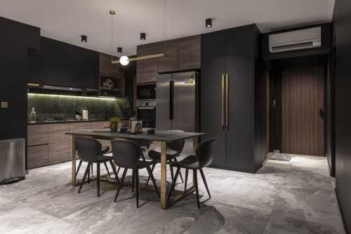 Contemporary Dining Room at Project L & C