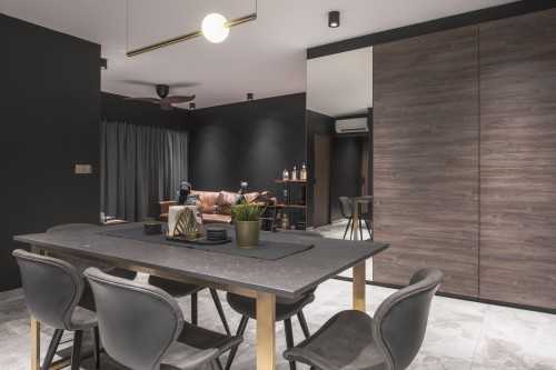 Contemporary Dining Room at Project L & C