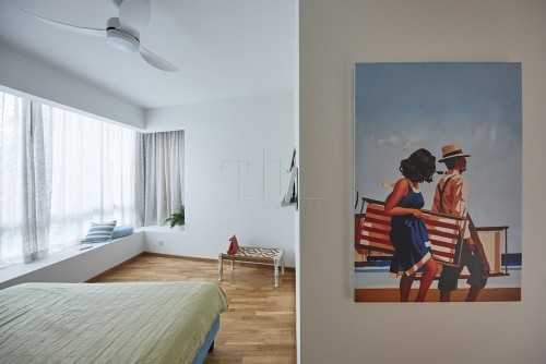 Minimalist Bedroom at One North Residences