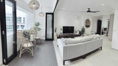 Transitional Living Room at GangSa