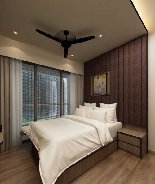 Modern Bedroom at Sea Horizon