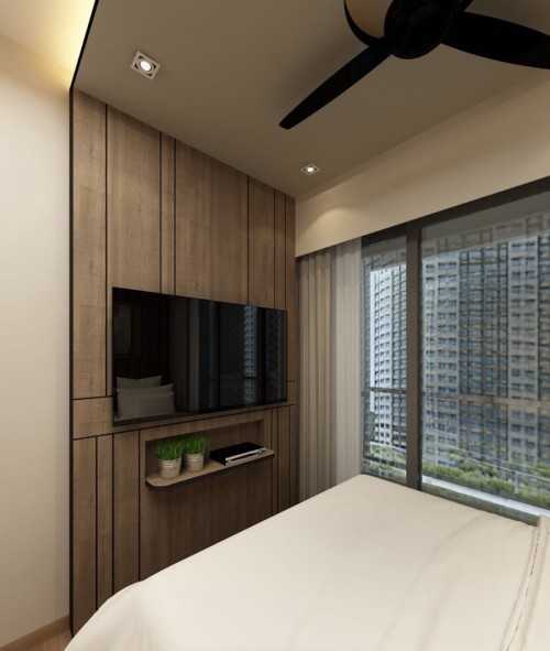 Modern Bedroom at Sea Horizon
